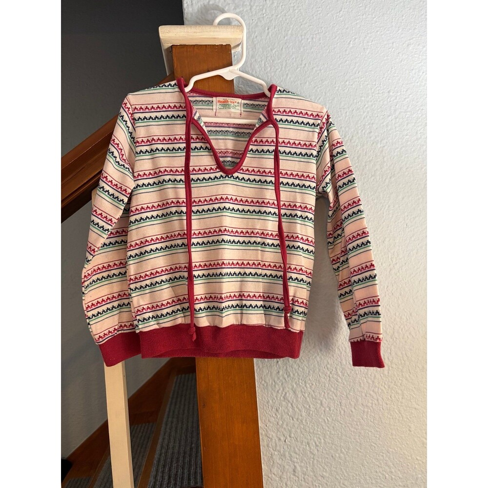 Healthtex true vintage 6 long sleeve shirt Aztec striped shirts pink retro
